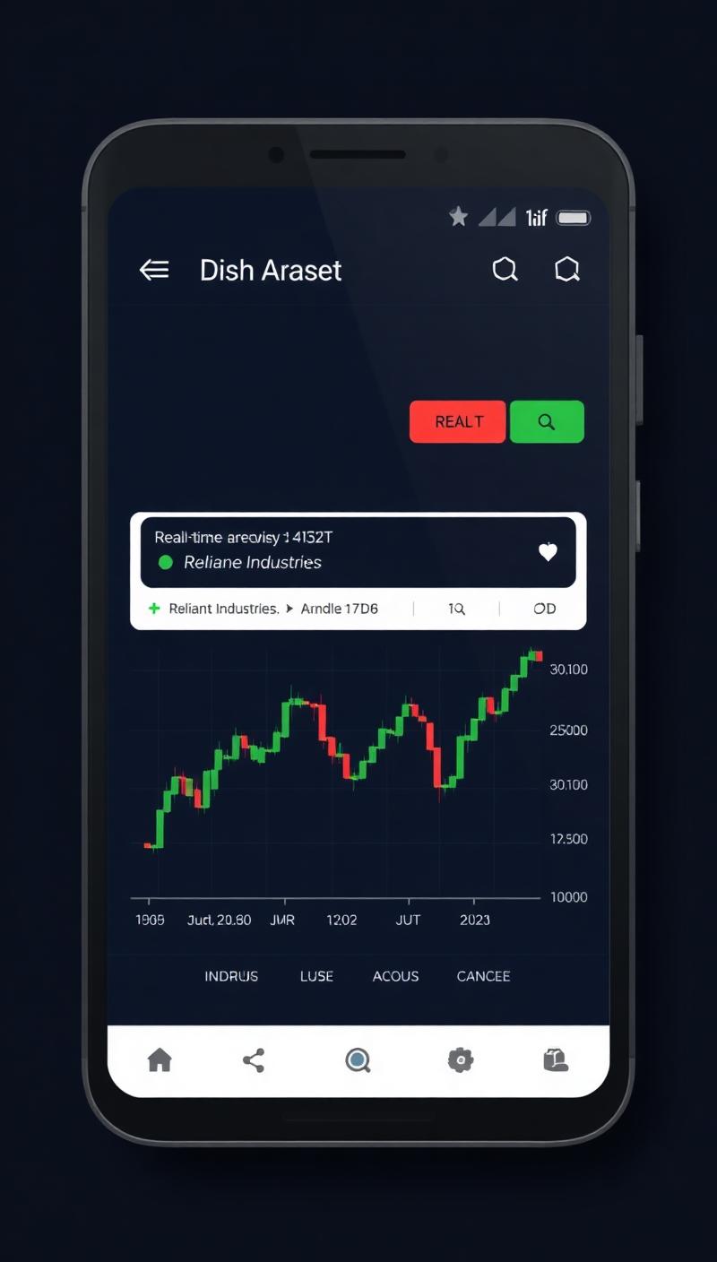 Birbull mobile app showing breakout alert for Reliance Industries